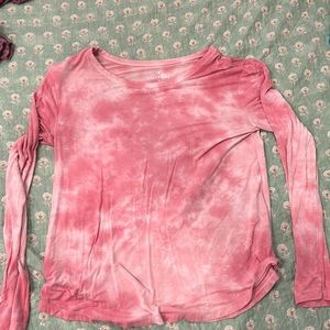 Soft and stretchy pink tie-dye